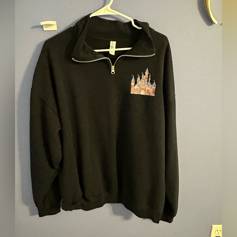 Cinderella’s castle quarter zip.